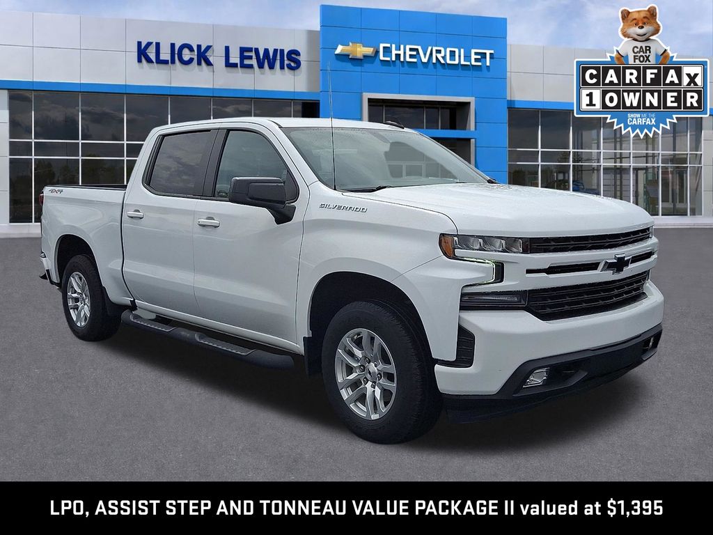 Summit White 2021 Chevrolet Silverado 1500 RST Crew Cab 4WD Pickup Truck Four-Wheel Drive 8-Speed Automatic