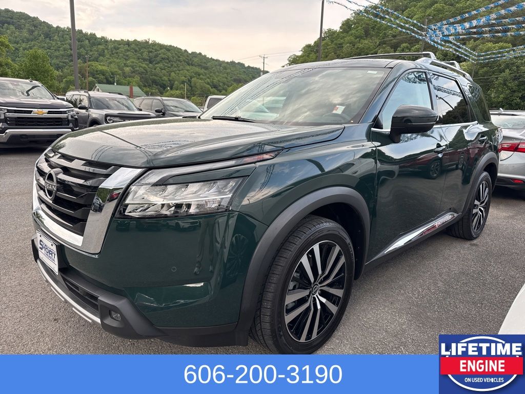 Black (Obsidian Green Pearl) 2023 Nissan Pathfinder SUV / Crossover All-Wheel Drive 9-Speed Automatic