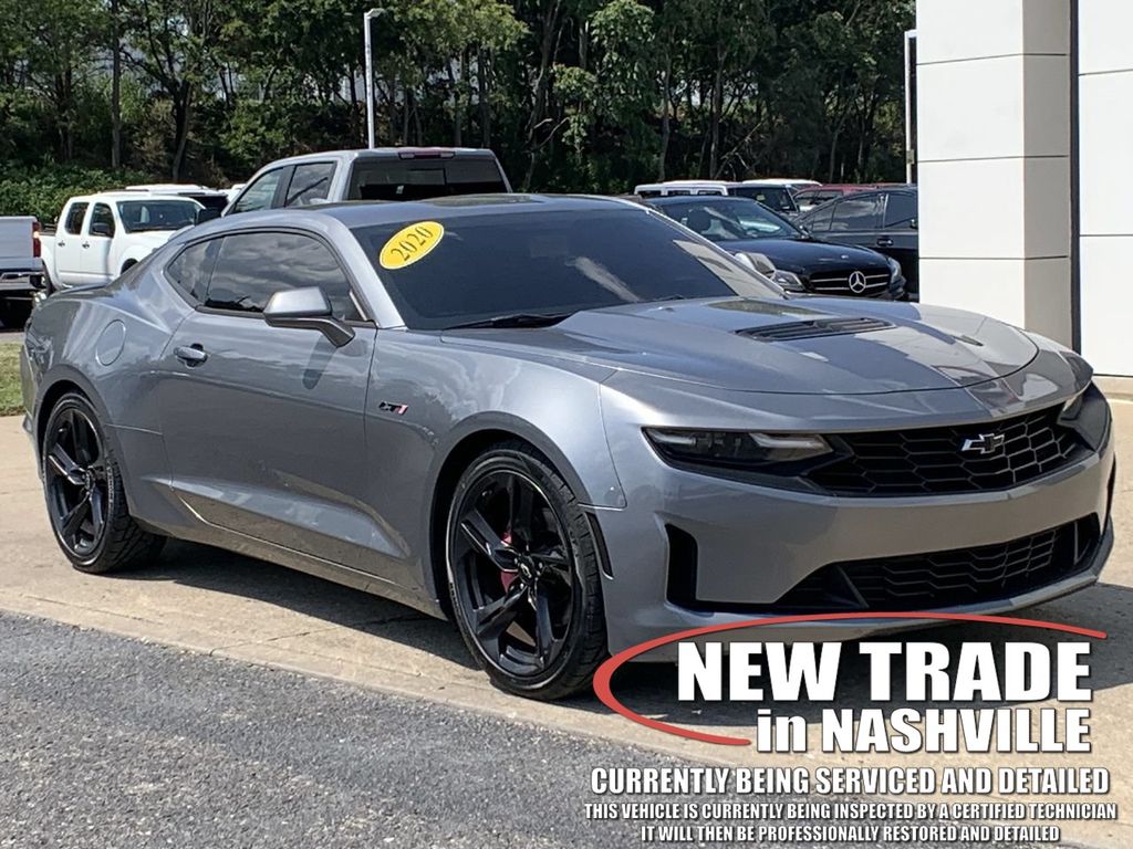 Gray (Satin Steel Metallic) 2020 Chevrolet Camaro Coupe Rear-Wheel Drive Automatic