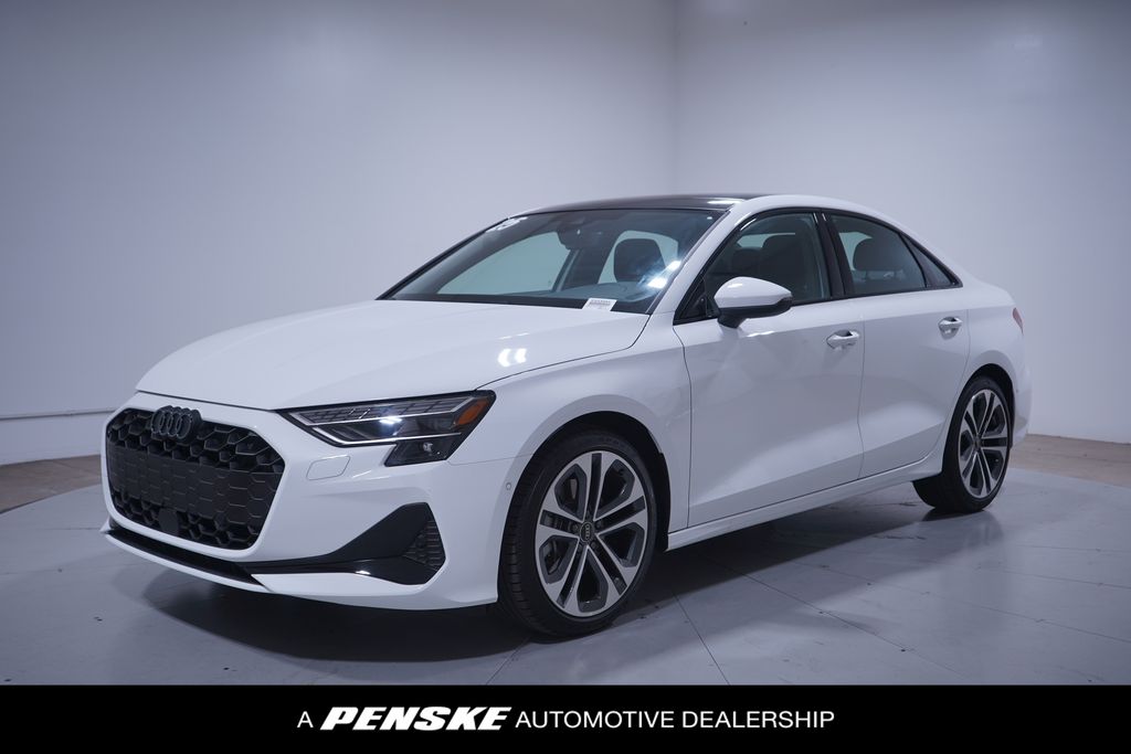 Arkona White 2025 Audi A3 quattro Premium 40 TFSI Sedan All-Wheel Drive 7-Speed Automatic