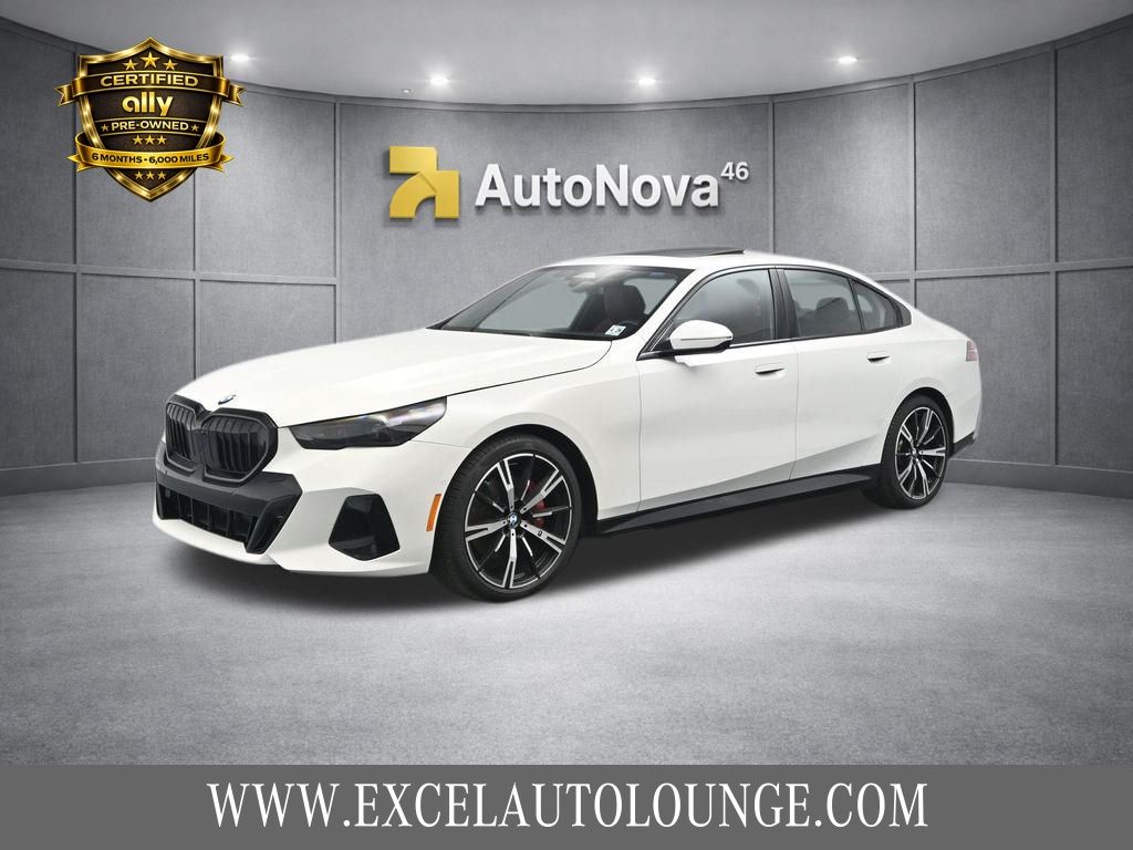 Alpine White 2024 BMW 5 Series Sedan All-Wheel Drive 8-Speed Automatic