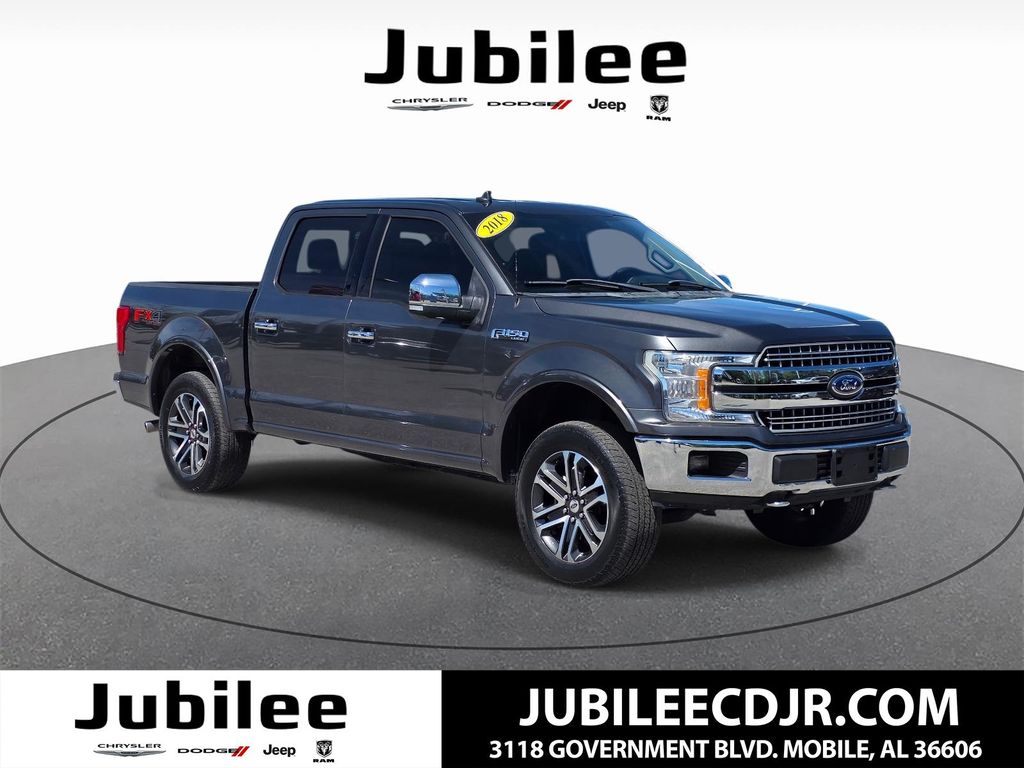 Gray (Magnetic) 2018 Ford F-150 Lariat SuperCrew 4WD Pickup Truck Four-Wheel Drive Automatic