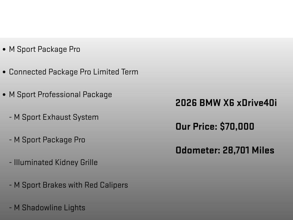 2026 BMW X6 xDrive40i - 5