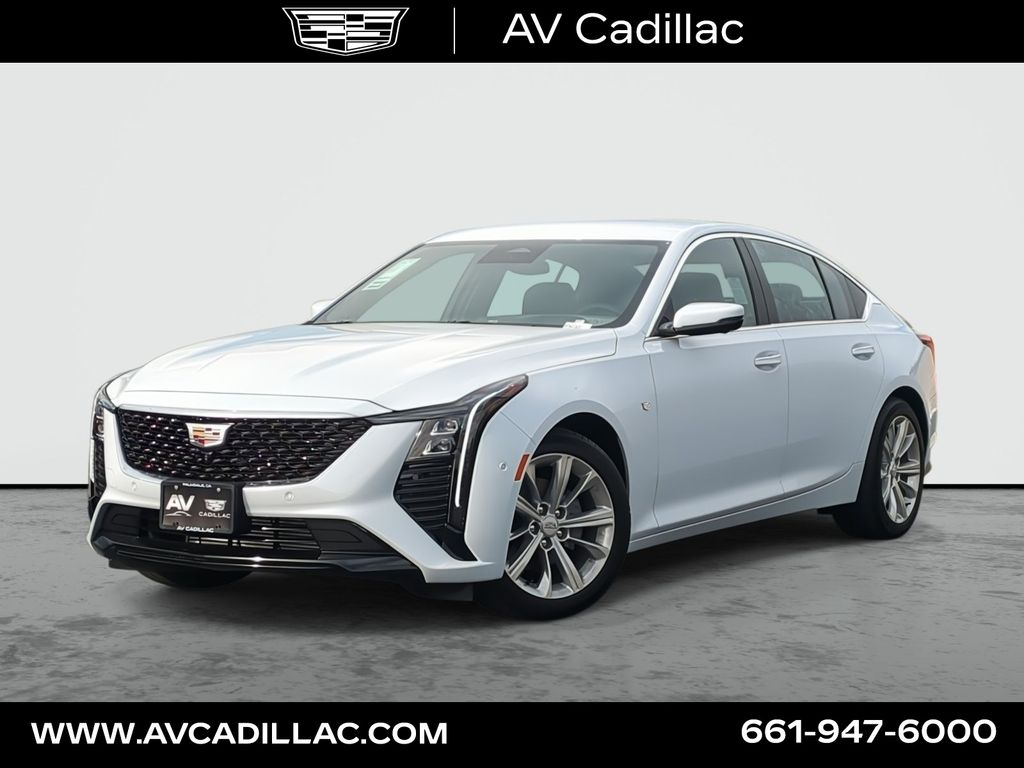 Vibrant White Tricoat 2026 Cadillac CT5 Premium Luxury RWD Sedan Rear-Wheel Drive Automatic