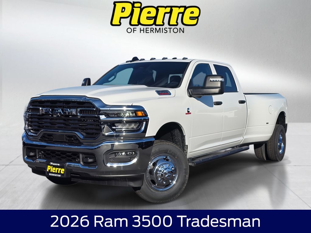Bright White Clearcoat 2026 RAM 3500 Pickup Truck Four-Wheel Drive 8-Speed Automatic