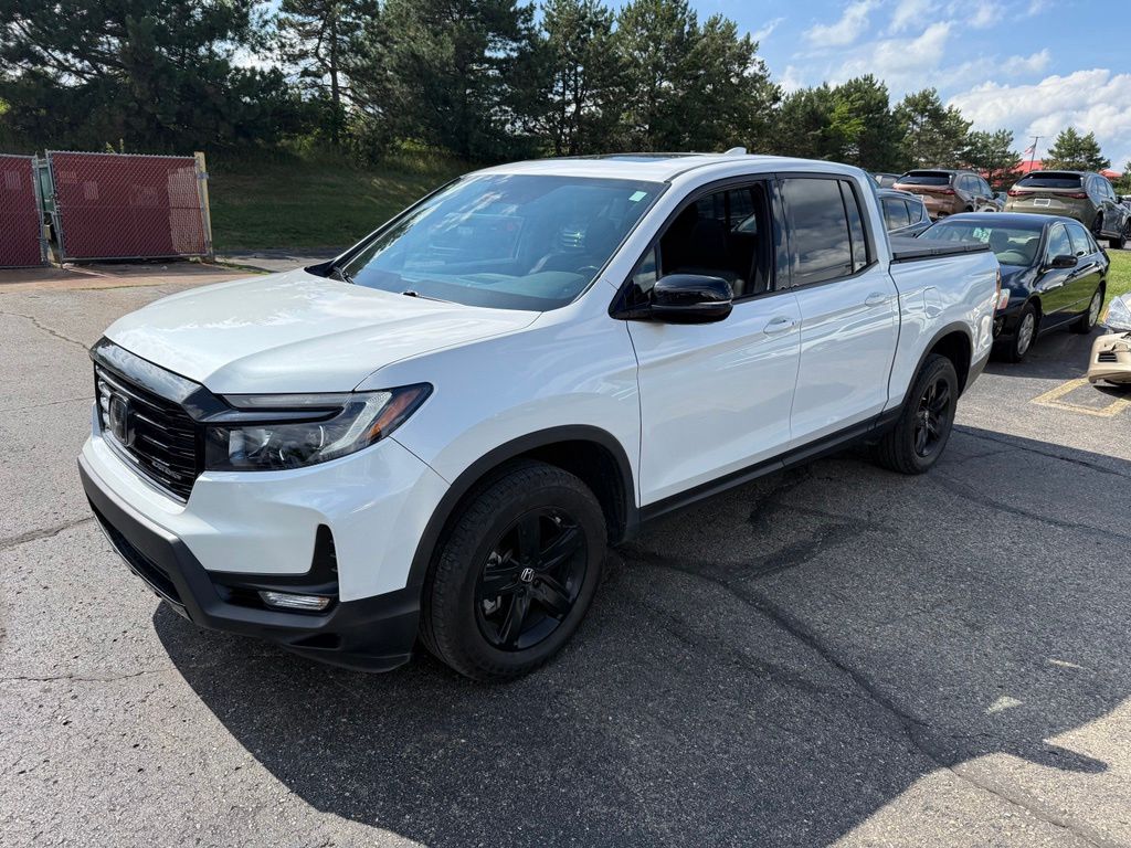 Platinum White Pearl 2023 Honda Ridgeline Pickup Truck All-Wheel Drive 9-Speed Automatic