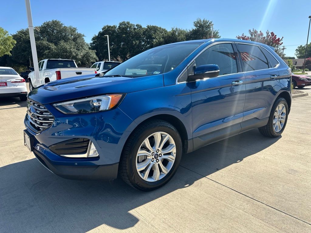 Atlas Blue Metallic 2022 Ford Edge SUV / Crossover All-Wheel Drive 8-Speed Automatic