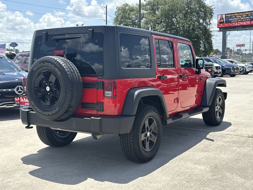 2018 Jeep Wrangler JK Unlimited Sport Red at North Houston Mitsubishi