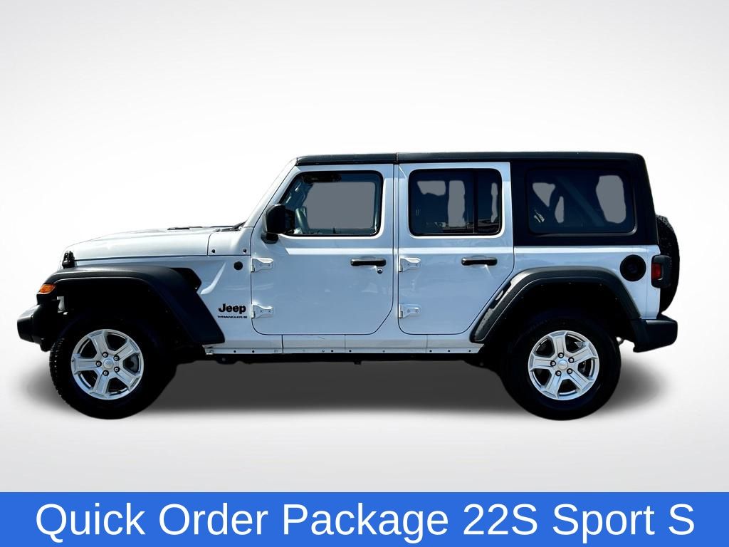Used 2023 Jeep Wrangler 4-Door Sport S with VIN 1C4HJXDN6PW562832 for sale in Miami, FL