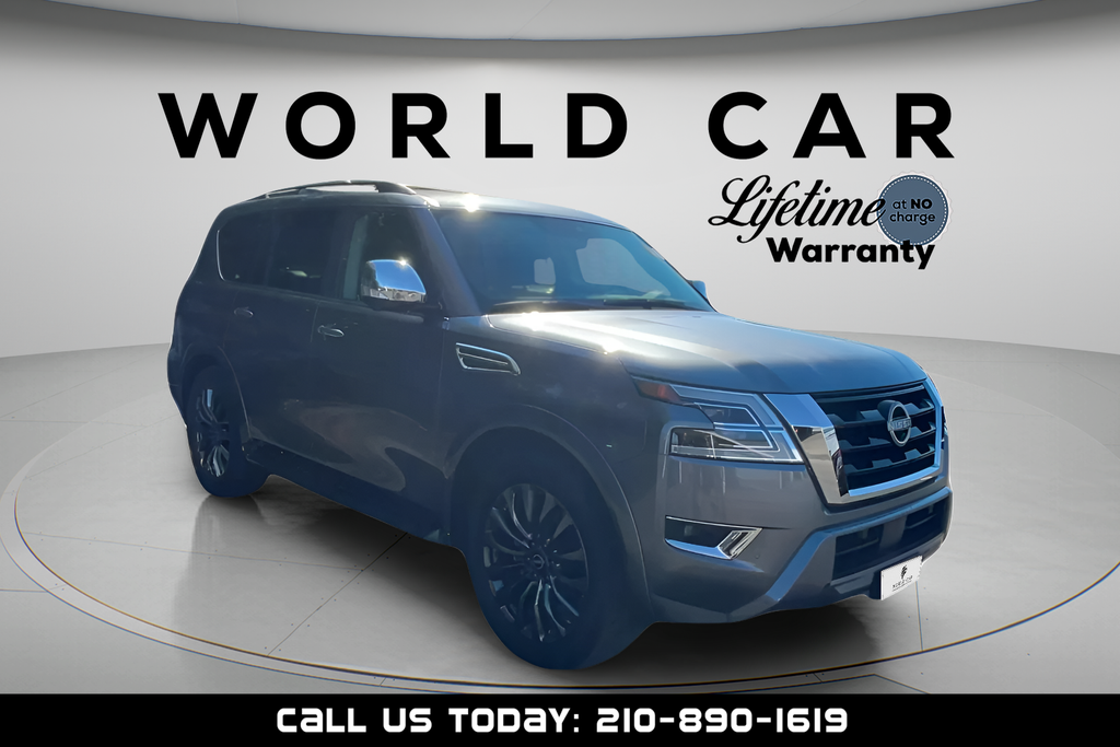 Gray (Gun Metallic) 2024 Nissan Armada Platinum RWD SUV / Crossover 4X2 7-Speed Automatic