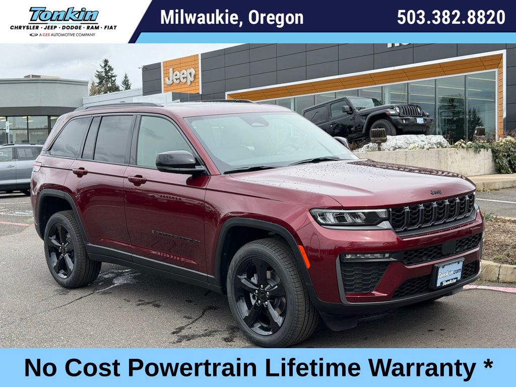 Velvet Red Pearlcoat 2026 Jeep Grand Cherokee SUV / Crossover Four-Wheel Drive 8-Speed Automatic