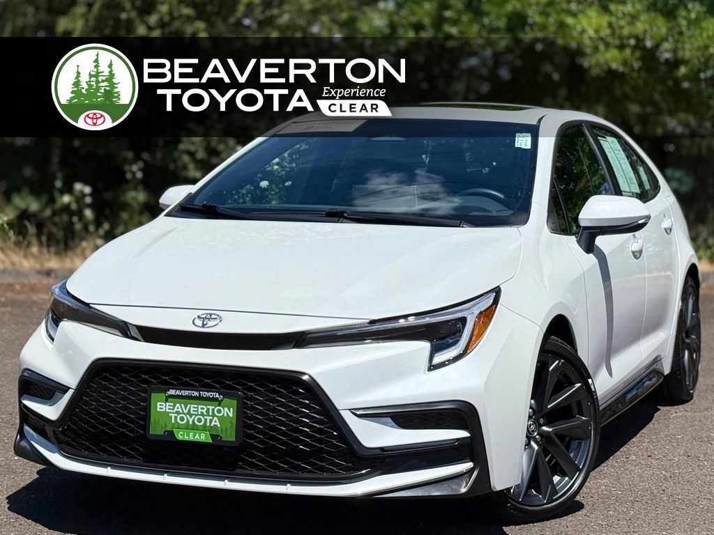 White (Wind Chill Pearl) 2025 Toyota Corolla Sedan Front-Wheel Drive Continuously Variable Transmission
