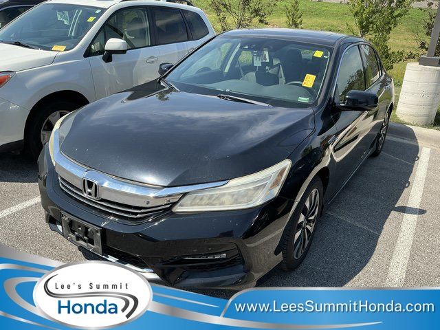 Crystal Black Pearl 2017 Honda Accord Hybrid Sedan Front-Wheel Drive Continuously Variable Transmission