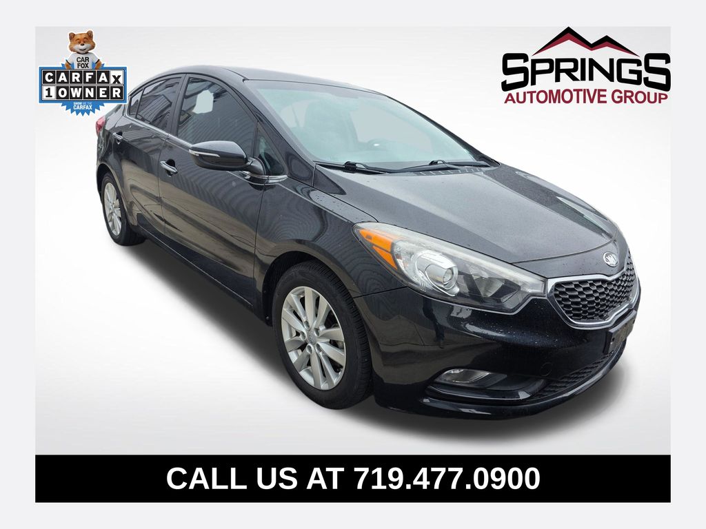 Aurora Black 2014 Kia Forte Sedan Front-Wheel Drive 6-Speed Automatic