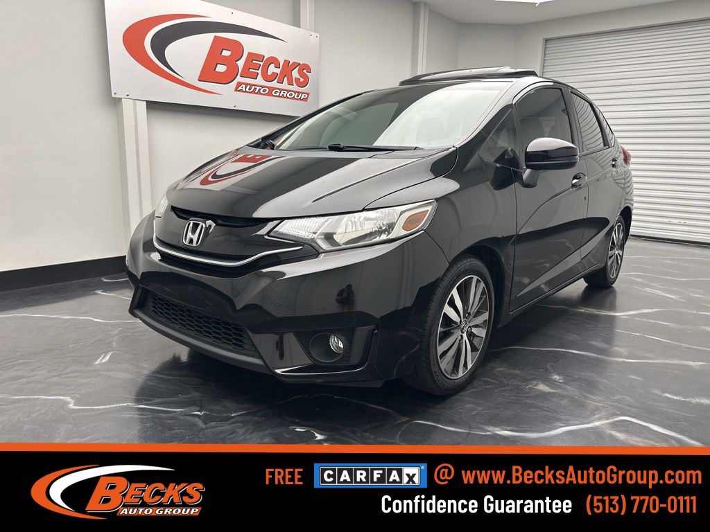 Black 2017 Honda Fit EX Hatchback Front-Wheel Drive Continuously Variable Transmission