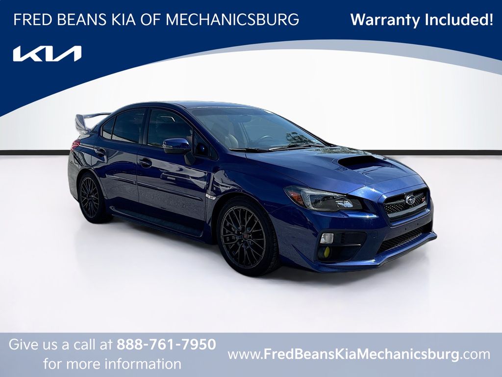 Lapis Blue Pearl 2017 Subaru WRX STI AWD Sedan All-Wheel Drive 6-Speed Manual