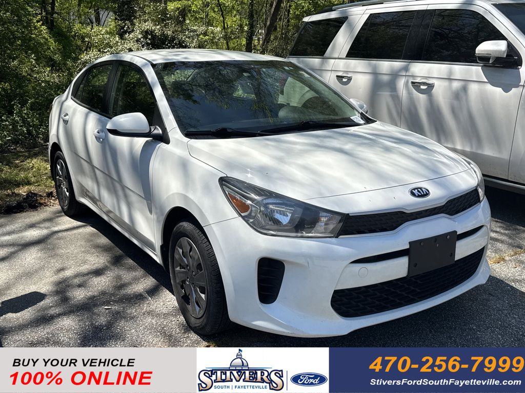 Clear White 2020 Kia Rio LX FWD Sedan Front-Wheel Drive Continuously Variable Transmission