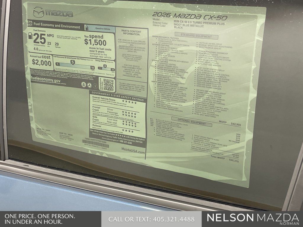 New 2026 Blue Mazda 2.5 Turbo Premium Plus image 17