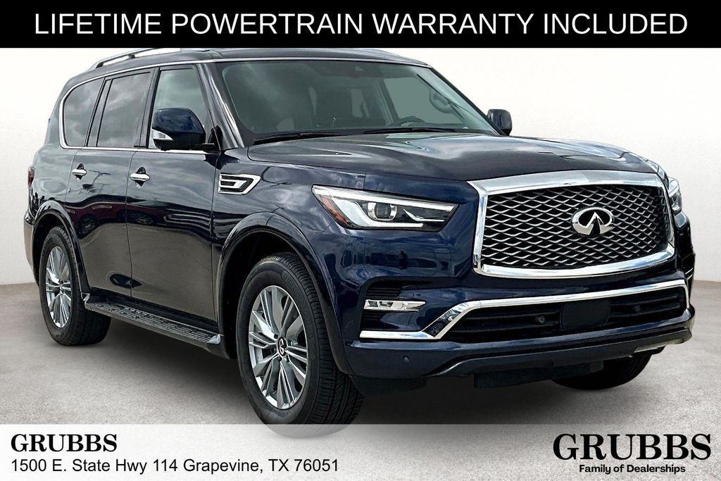 Hermosa Blue 2024 INFINITI QX80 Luxe 4WD SUV / Crossover All-Wheel Drive 7-Speed Automatic