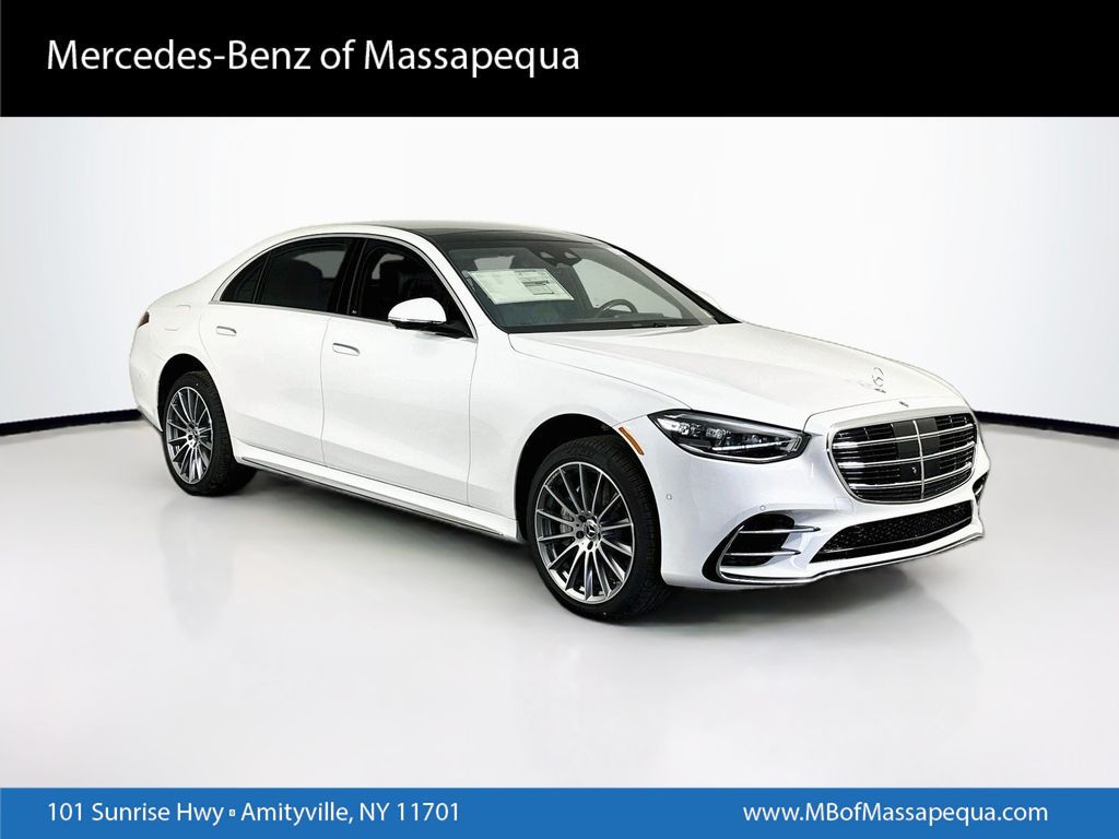 White 2026 Mercedes-Benz S-Class Sedan All-Wheel Drive 9-Speed Automatic