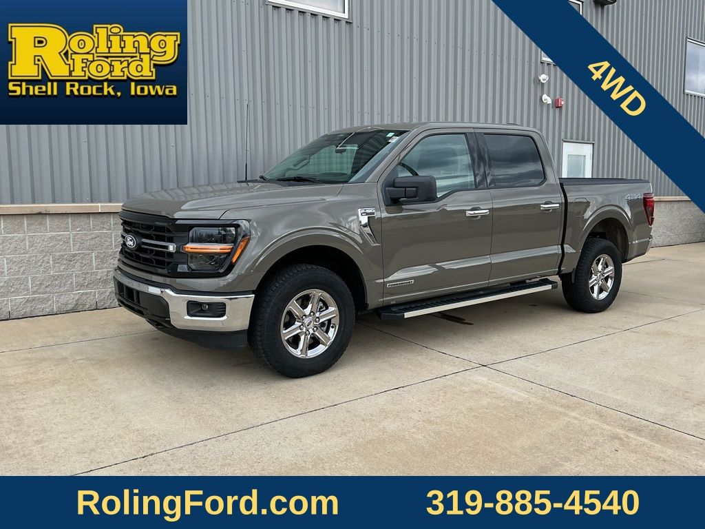 Gray 2025 Ford F-150 Pickup Truck Four-Wheel Drive Automatic