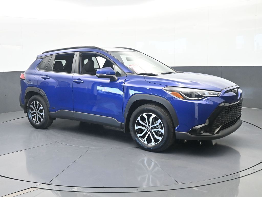 Used 2024 Blue Toyota Hybrid SE image 8