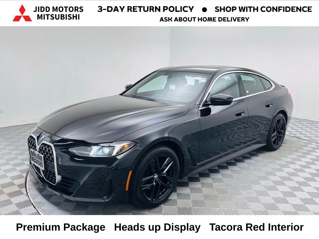 Black Sapphire Metallic 2025 BMW 4 Series 430i Gran Coupe xDrive Sedan All-Wheel Drive 8-Speed Automatic
