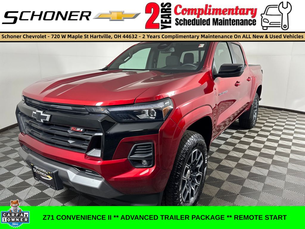 Radiant Red Tintcoat 2024 Chevrolet Colorado Pickup Truck Four-Wheel Drive 8-Speed Automatic