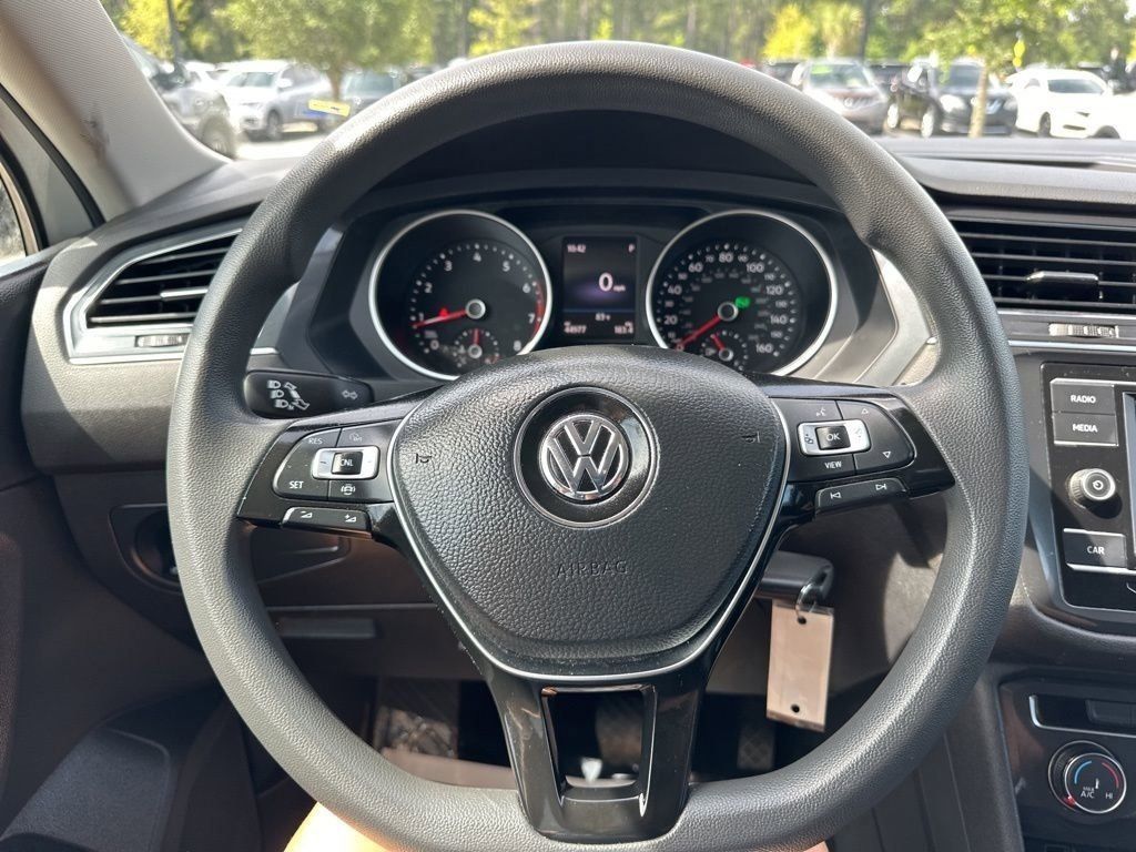 2019 Pure White Volkswagen Tiguan 2.0T S FWD SUV