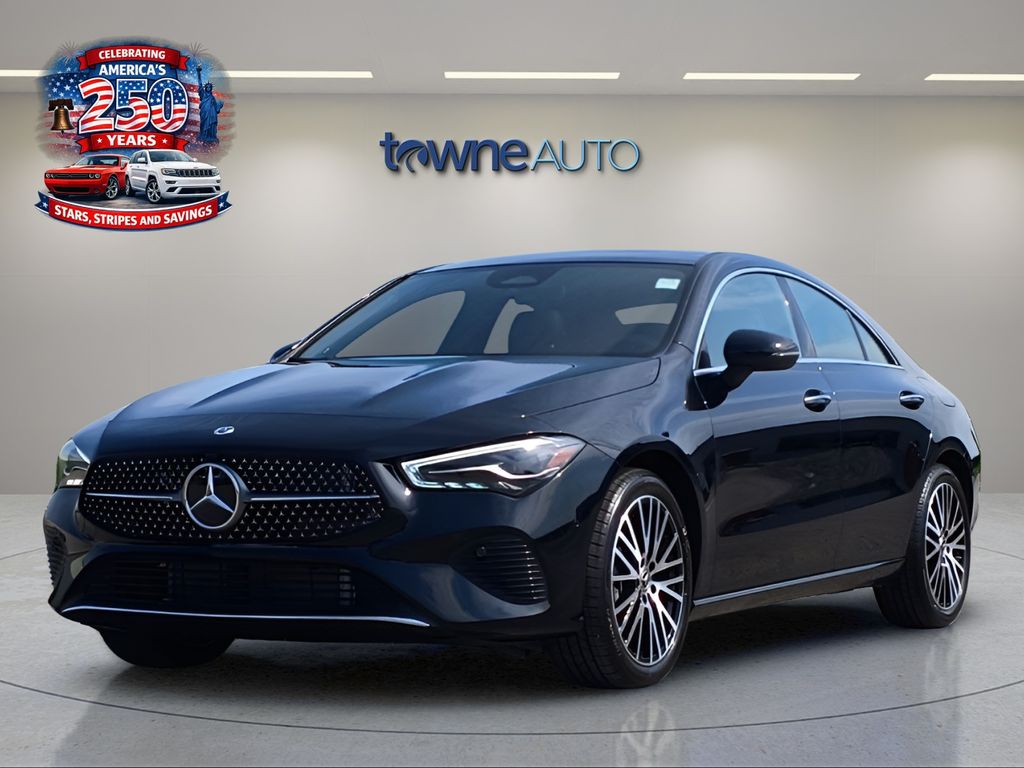 Black 2025 Mercedes-Benz CLA Coupe All-Wheel Drive 8-Speed Dual Clutch
