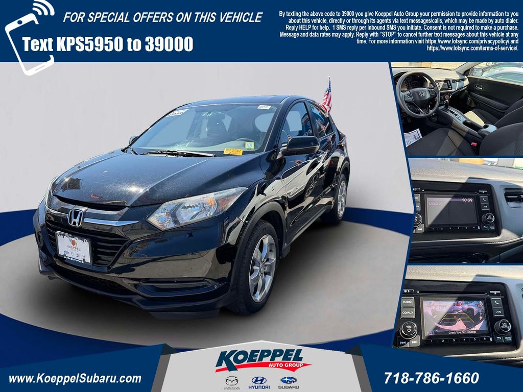 Black 2018 Honda HR-V SUV / Crossover All-Wheel Drive Continuously Variable Transmission