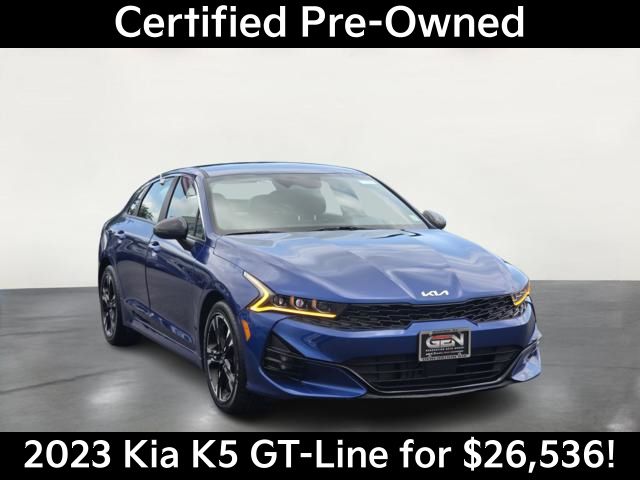 Sapphire Blue 2023 Kia K5 Sedan Front-Wheel Drive 8-Speed Automatic