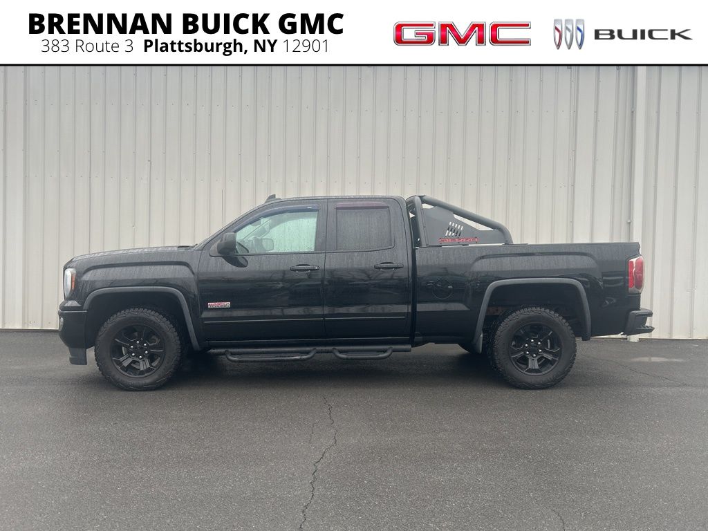 Onyx Black 2016 GMC Sierra 1500 SLT Double Cab 4WD Pickup Truck Four-Wheel Drive 6-Speed Automatic Overdrive
