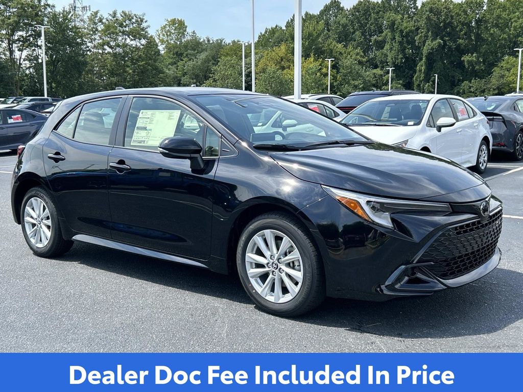 Midnight Black 2026 Toyota Corolla Hatchback Hatchback Front-Wheel Drive Continuously Variable Transmission