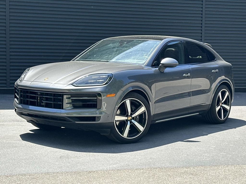 Gray 2025 Porsche Cayenne Coupe AWD Coupe All-Wheel Drive 8-Speed Automatic