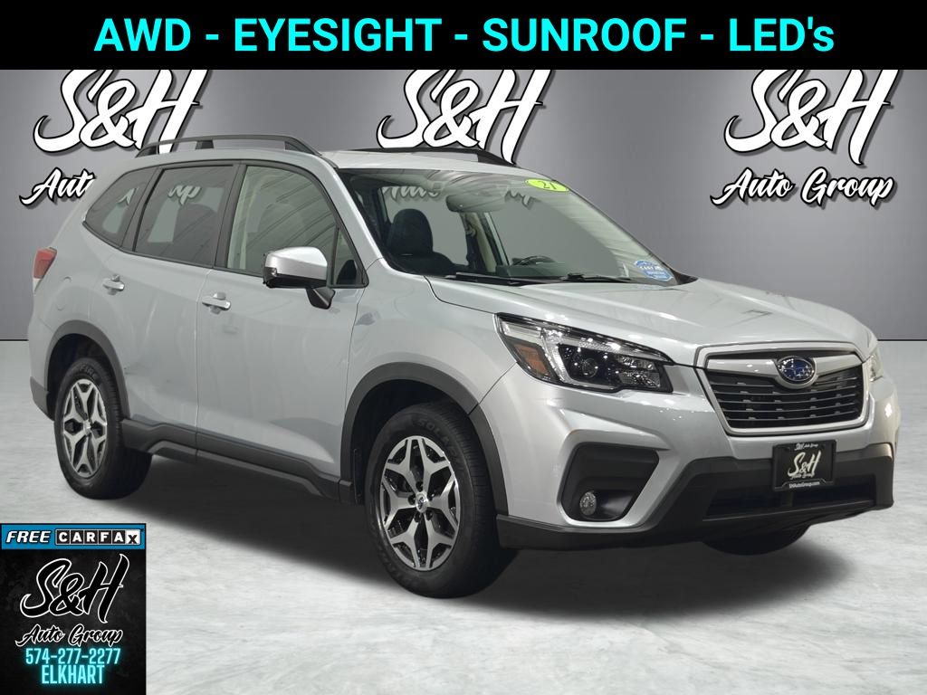 Ice Silver Metallic 2021 Subaru Forester SUV / Crossover All-Wheel Drive Continuously Variable Transmission