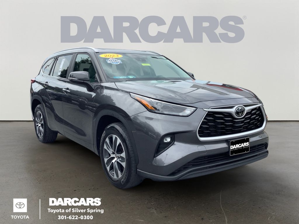 Magnetic Gray Metallic 2023 Toyota Highlander SUV / Crossover Front-Wheel Drive 8-Speed Automatic