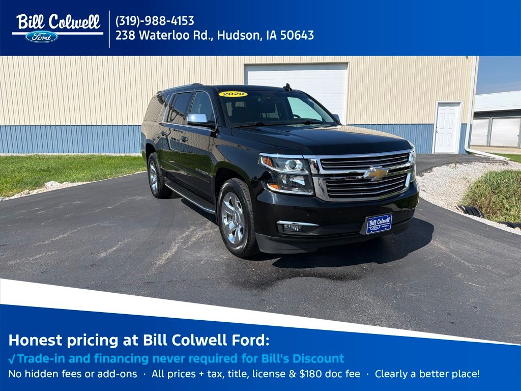 Black 2020 Chevrolet Suburban SUV / Crossover Four-Wheel Drive 6-Speed Automatic Overdrive
