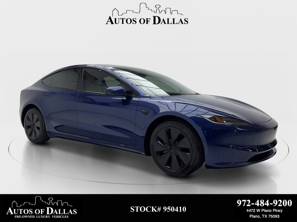 Blue 2025 Tesla Model 3 Sedan All-Wheel Drive 1-Speed Automatic