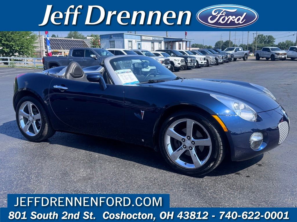 Deep (Dark Blue Metallic) 2008 Pontiac Solstice Convertible Rear-Wheel Drive 5-Speed Automatic