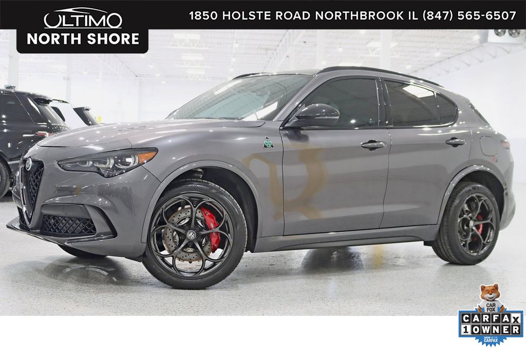 Vesuvio Gray Metallic 2024 Alfa Romeo Stelvio Quadrifoglio AWD SUV / Crossover All-Wheel Drive 8-Speed Automatic