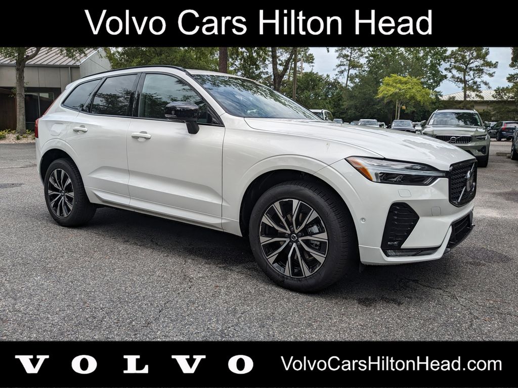 Crystal White 2025 Volvo XC60 B5 Plus Dark Theme AWD SUV / Crossover All-Wheel Drive Automatic