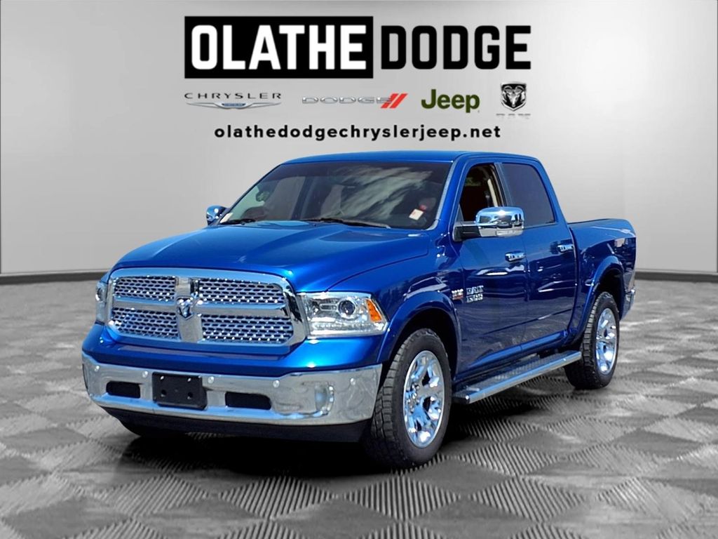 Blue Streak Pearlcoat 2017 RAM 1500 Pickup Truck Four-Wheel Drive 8-Speed Automatic