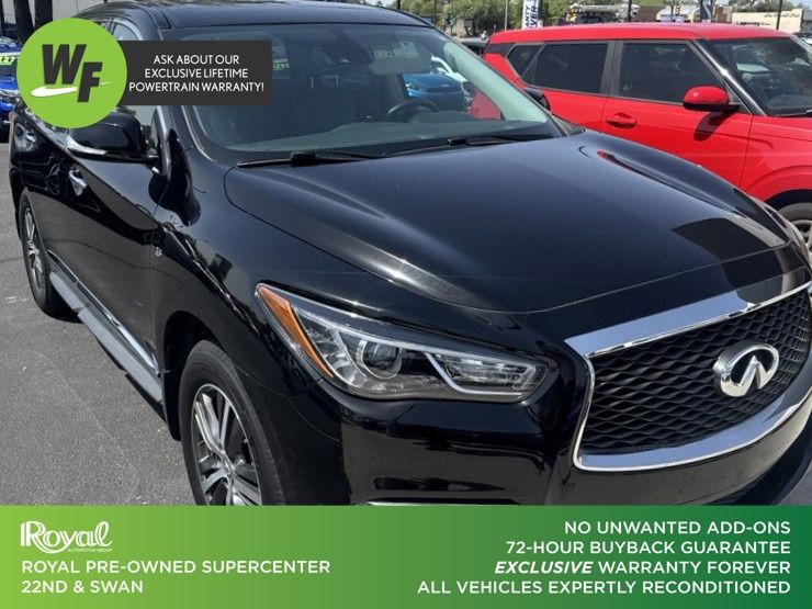 Black Obsidian 2020 INFINITI QX60 SUV / Crossover Front-Wheel Drive Continuously Variable Transmission