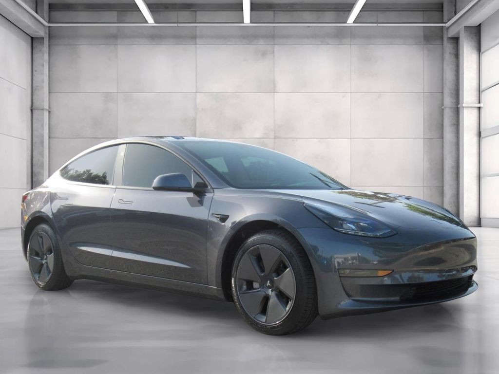 Midnight Silver Metallic 2023 Tesla Model 3 Sedan Rear-Wheel Drive 1-Speed Automatic