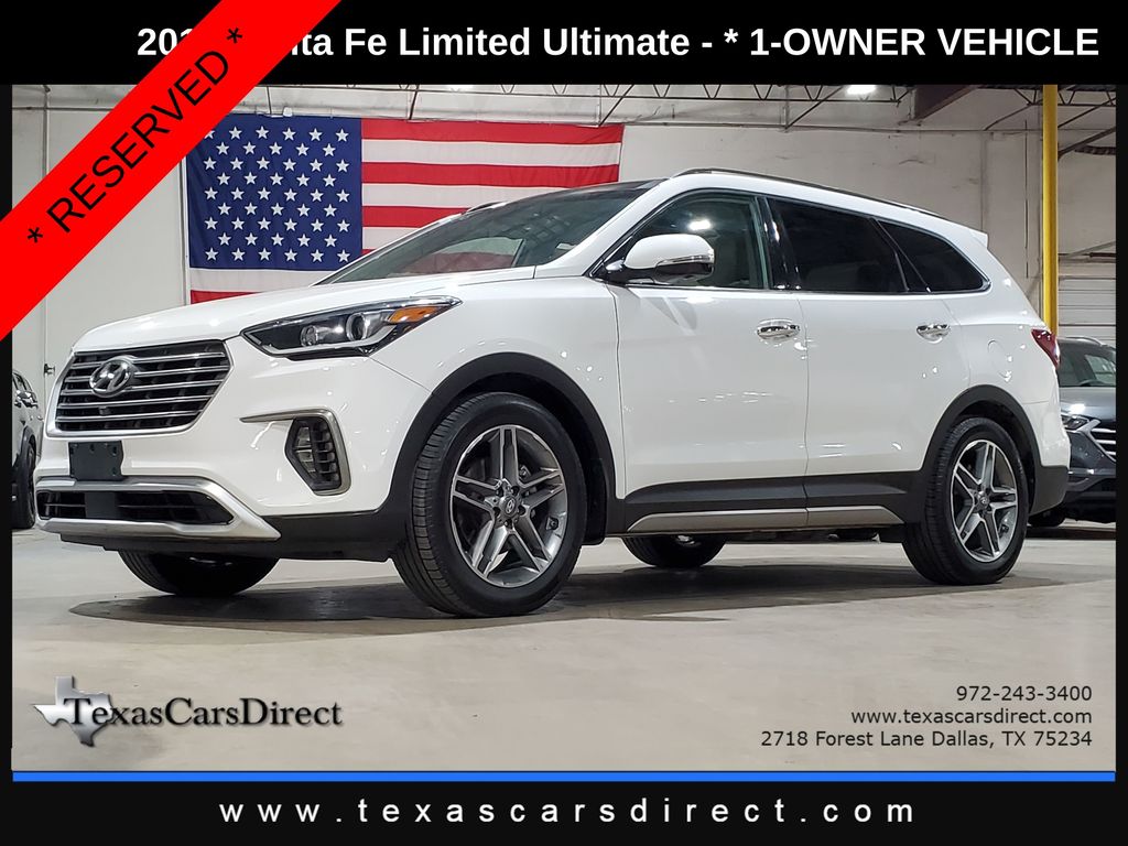 Monaco White 2018 Hyundai Santa Fe SUV / Crossover All-Wheel Drive 6-Speed Automatic