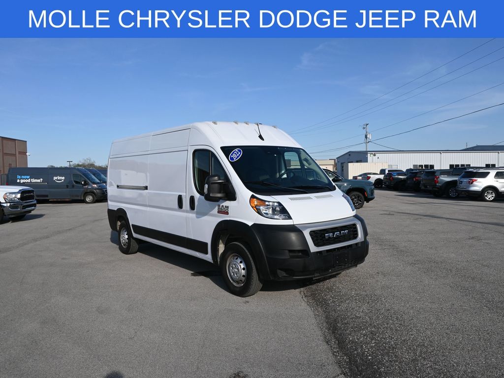 Bright White Clearcoat 2022 RAM ProMaster Van Front-Wheel Drive 9-Speed Automatic