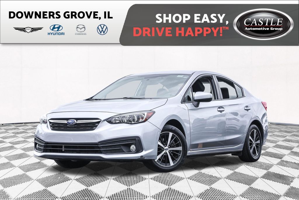 Ice Silver Metallic 2023 Subaru Impreza Sedan All-Wheel Drive Continuously Variable Transmission