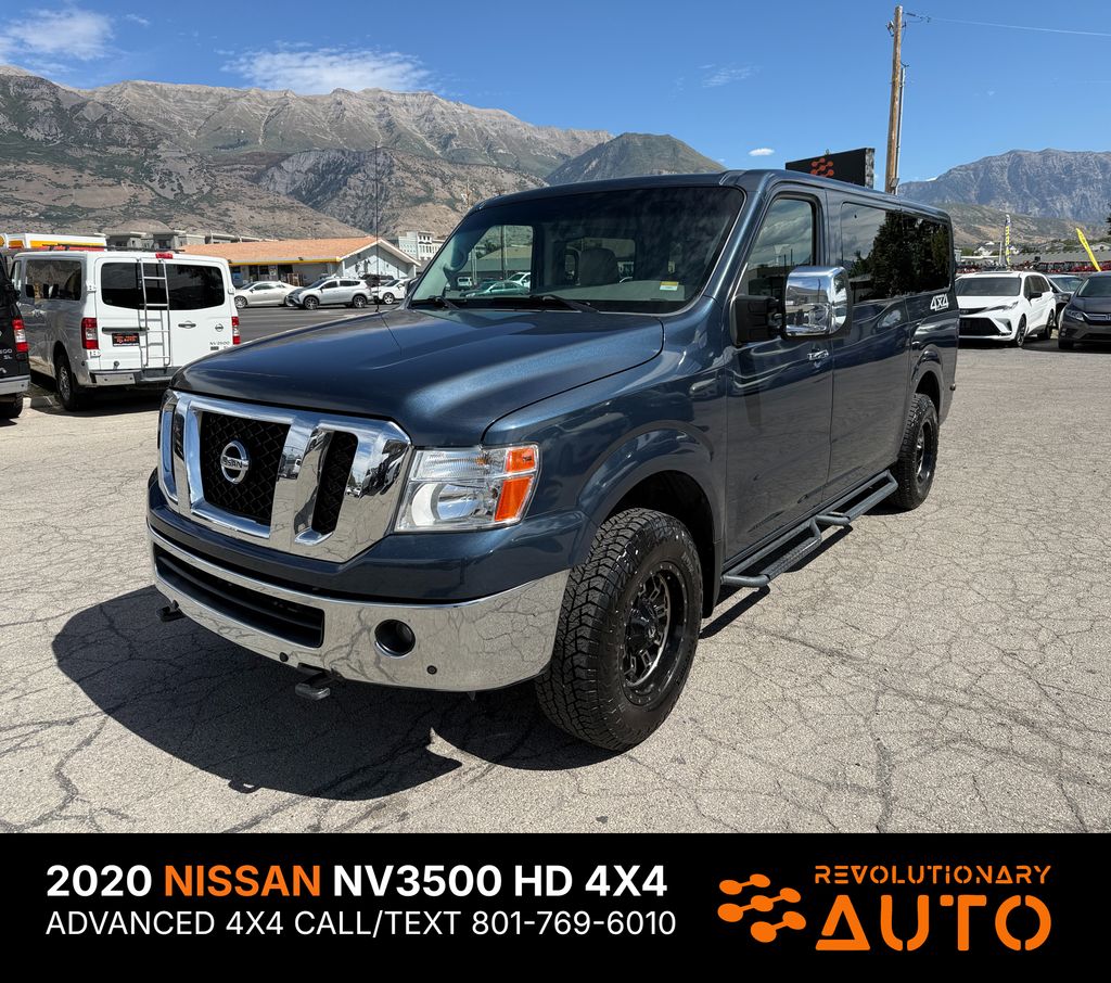 Arctic Blue Metallic 2020 Nissan NV Passenger Van Rear-Wheel Drive 7-Speed Automatic