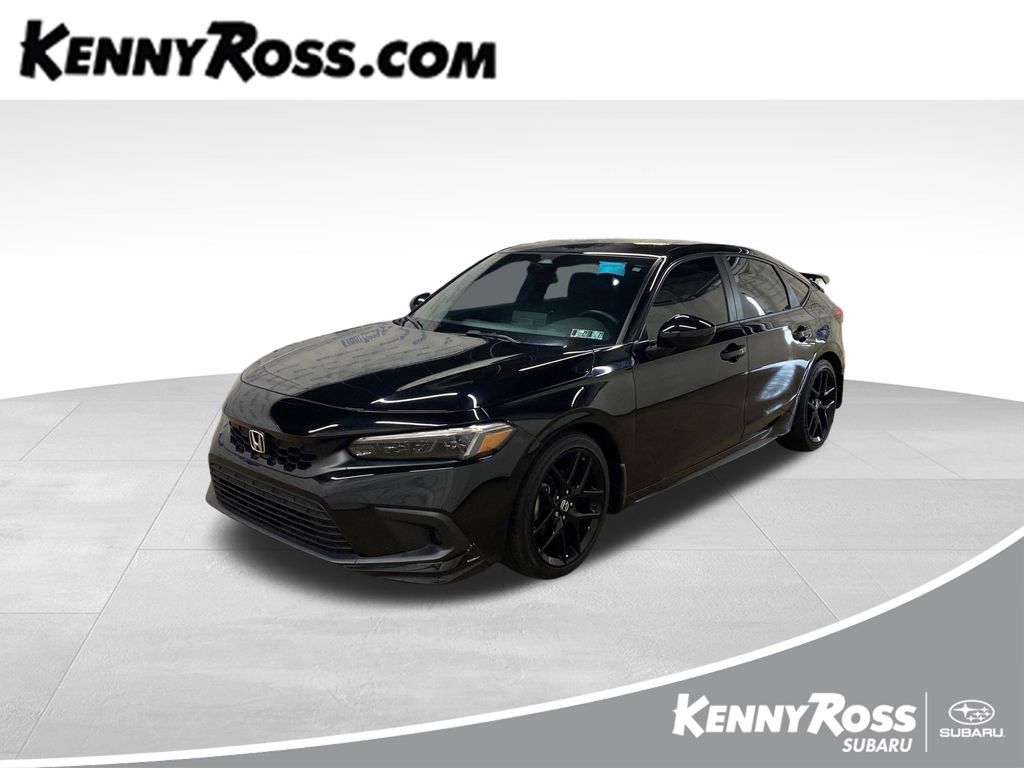 Crystal Black Pearl 2024 Honda Civic Hatchback Hatchback Front-Wheel Drive Continuously Variable Transmission